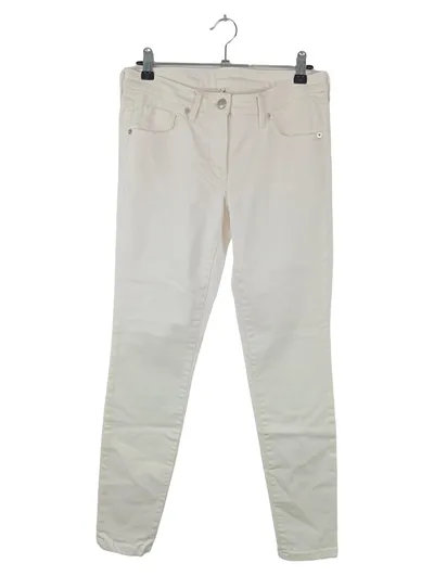 ST. EMILE Damen Jeans Straight Leg W29/38/M Weiß Casual