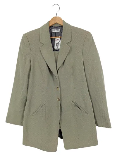 ASHLEY BROOKE Damen Blazer Gr. 40/L Grau Business Elegant Klassisch