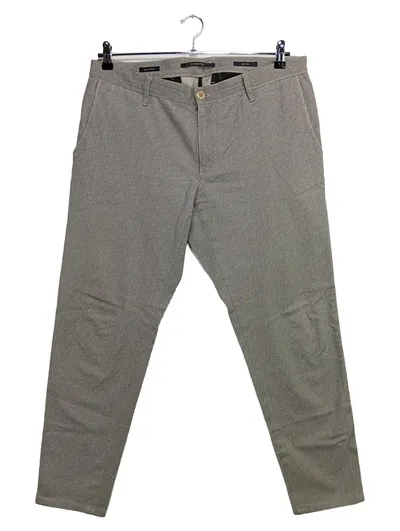 ALBERTO Damen Stoffhose W34/L32 Grau Klassisch Elegant Business