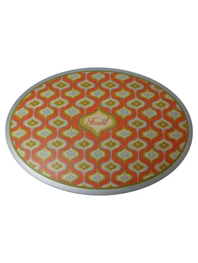 FOSSIL Schmuckschatulle Vintage Oval Mehrfarbig Metall Dose Aufbewahrung