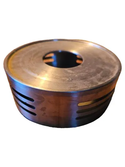 Tchibo Stövchen Teewärmer Metall Silber Modern 17cm