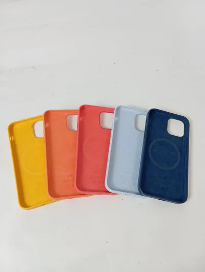 Apple iPhone Schutzhülle Silikon Case Mehrfarbig Casual Uni