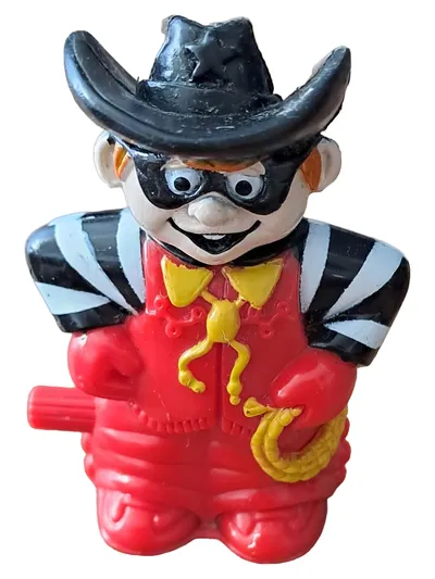 MCDONALD'S Ronald McDonald Bandit Figur McRod Retro Actionfigur Rot 6.5cm