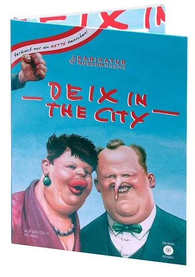Manfred Deix "Deix in the City" PC Mac CD-ROM Interaktive Ausstellung Karikatur