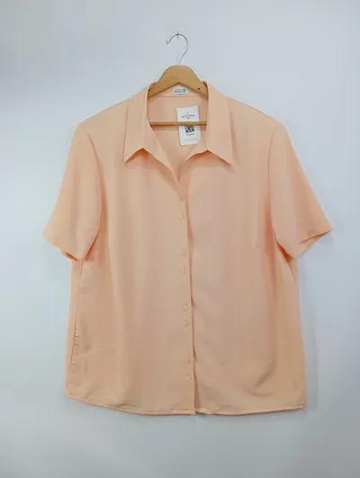 ATELIER GOLDNER SCHNITT Damen Bluse Gr. 60/XXL Orange Klassisch Elegant