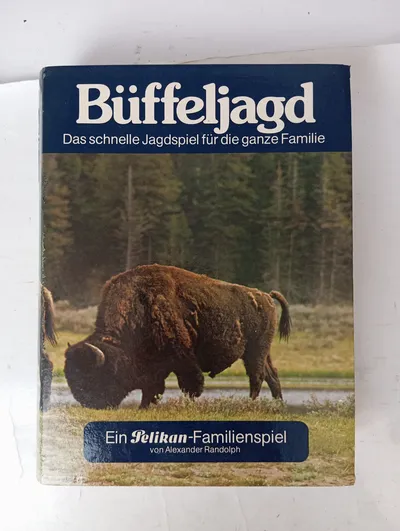 PELIKAN Büffeljagd Brettspiel Familienspiel Jagdspiel