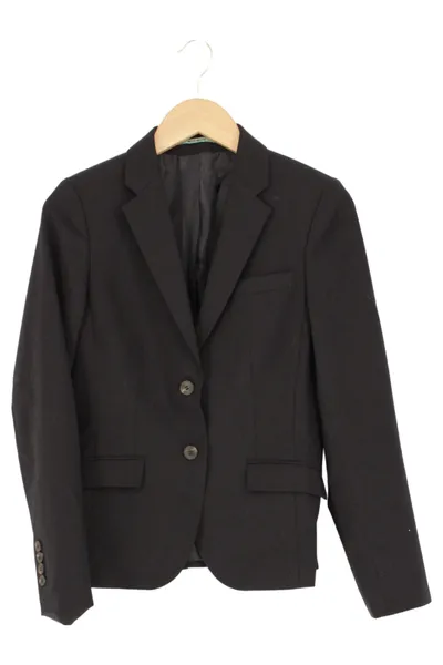 REPEAT Damen Blazer Schwarz Gr. 36/S Business Elegant Wolle