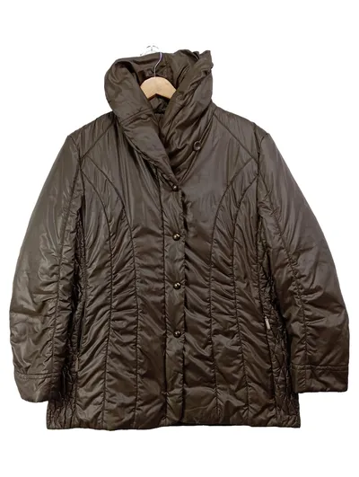 GERRY WEBER Damen Winterjacke Steppjacke Braun Gr. 42/L Elegant Klassisch