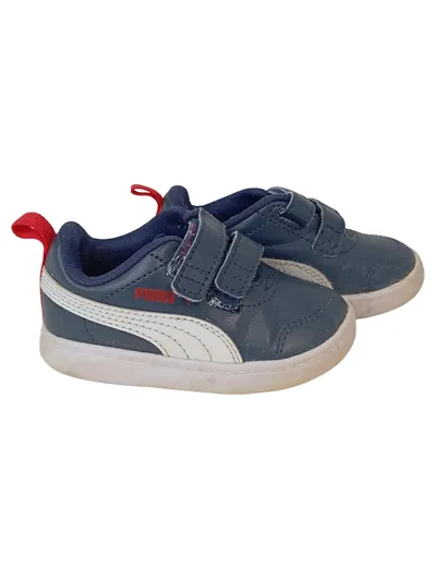 PUMA Sneaker low Kinder Gr. 20 Blau Klettverschluss Sportschuhe Casual