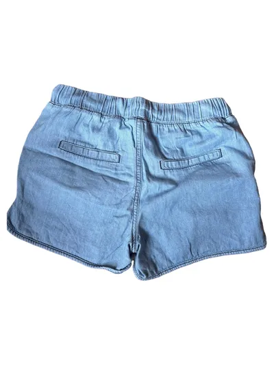 Q/S designed by Damen Shorts Baumwolle Blau Gr. 34 Logo Freizeit Casual