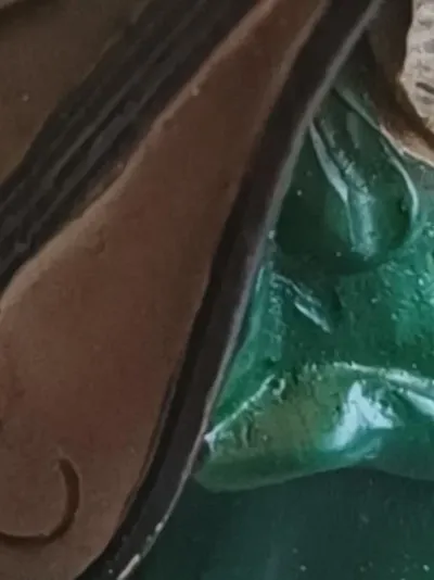 Amsel Klassik-Engel Porzellan Dekofigur Weihnachten Glitzer 7cm