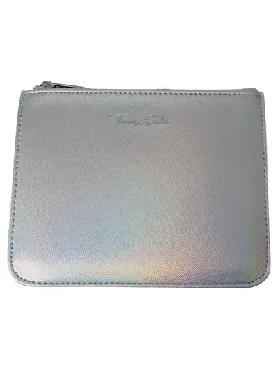 THOMAS SABO Damen Kosmetiktasche Silber Modern 17x13.5cm Make-up Tasche
