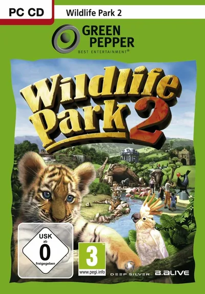 Wildlife Park 2 PC CD-ROM Spiel Zoo Simulation ak tronic Green Pepper
