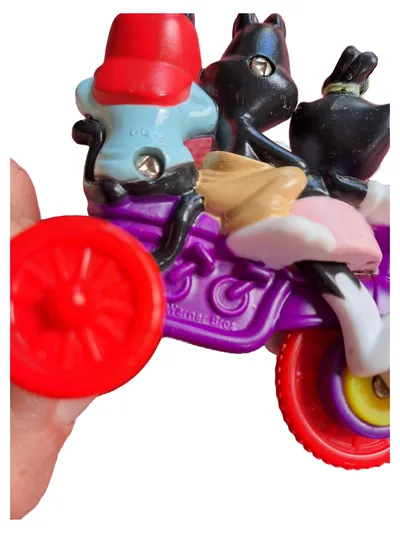 Warner Bros Looney Tunes Figur Motorrad Actionfigur Mehrfarbig 8cm
