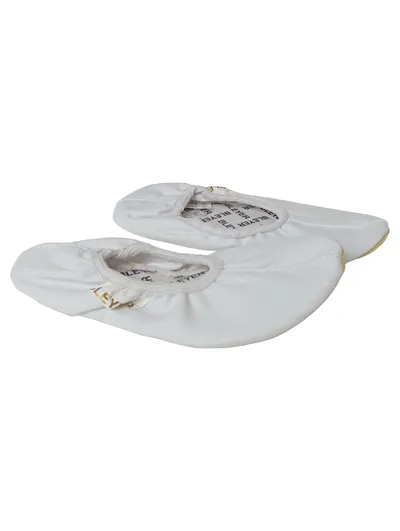 BLEYER Kinder Ballettschuhe Gymnastikschuhe Gr. 31 Weiß Sport