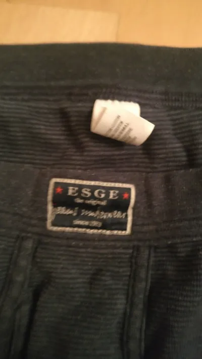 ESGE Herren Lange Unterhose Blau Gestreift Gr. XL Baumwolle