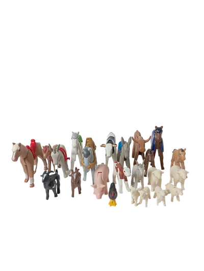 Playmobil Spielfiguren-Set Bauernhoftiere Tiere Konvolut Mehrfarbig Kinder