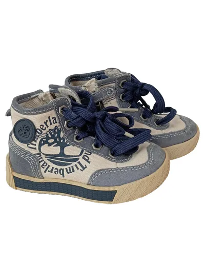 TIMBERLAND Kinder Stiefel Gr. 21 Blau Schnürschuhe Streetwear Outdoor