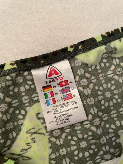 Firefly Damen Bikini Gr. 40 Grün Gecko Muster Zweiteilig Bademode