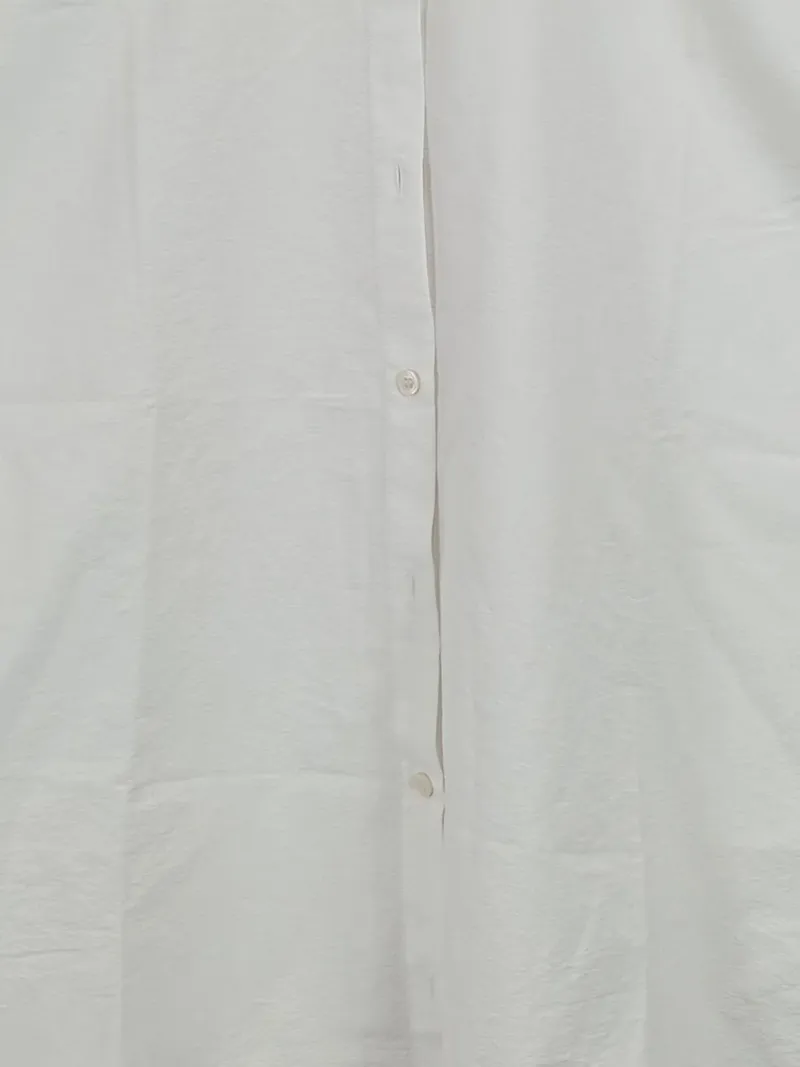 Acne Studios Damen Hemdbluse Ärmellos Minimalistisch Weiß Gr. 36 S 3