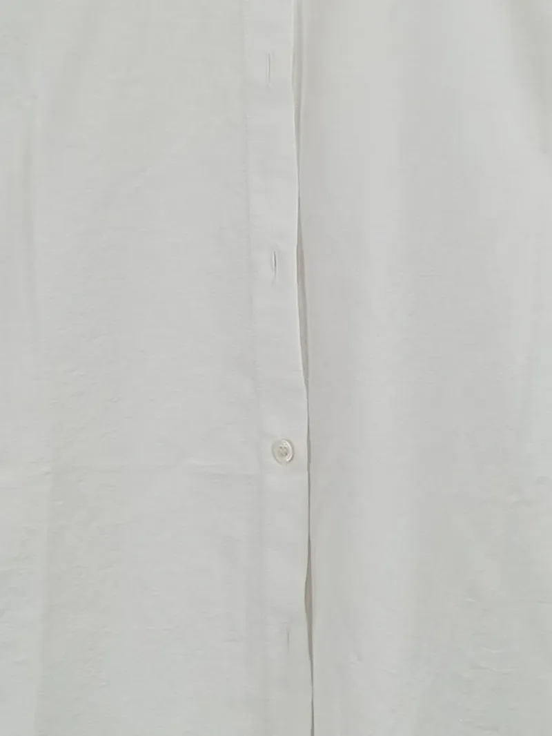 Acne Studios Damen Hemdbluse Ärmellos Minimalistisch Weiß Gr. 36 S 4