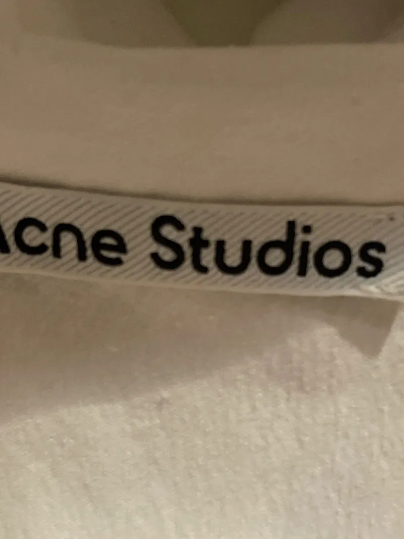 Acne Studios Damen Hemdbluse Ärmellos Minimalistisch Weiß Gr. 36 S 7
