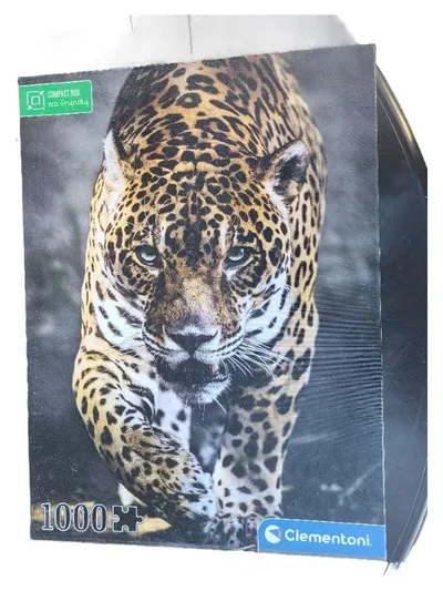Clementoni Puzzle 1000 Teile Jaguar Wildkatze Compact Box Eco Friendly