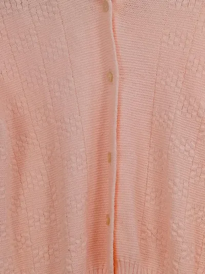 Palmers Damen Strickjacke Gr. 42/XL Rosa Strukturmuster Cardigan