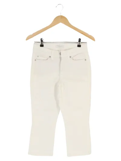 CAMBIO Damen Cargohose Gr. 34 Weiß Casual Streetwear Cropped