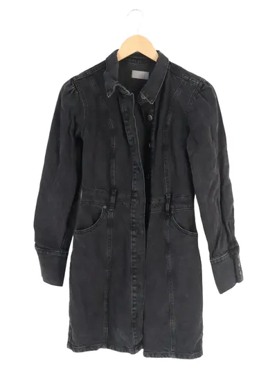 BOYISH Jeanskleid Damen Gr. 34/XS Schwarz Casual Denim Kleid