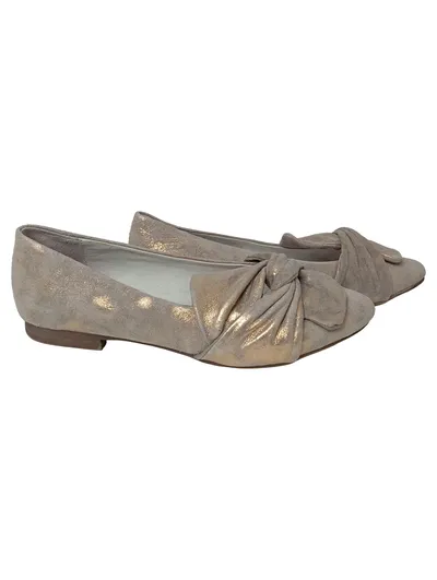 ZANON & ZAGO Ballerinas Damen Gr. 37 Beige Elegant Modisch Schleife