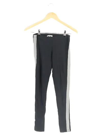 SUBDUED Damen Leggings Gr. S Schwarz Sportlich mit Seitenstreifen