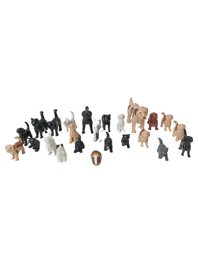 Playmobil Spielfiguren-Set Hunde Katzen Meerschweinchen Tiere Mehrfarbig Kinder