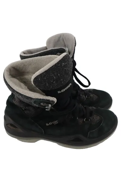 LOWA Outdoorschuhe Herren Gr. 38 Schwarz Winterstiefel Wanderschuhe