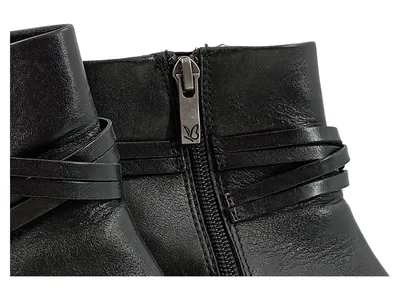 CAPRICE Damen Stiefeletten Leder Schwarz Gr. 39,5 Absatz Elegant