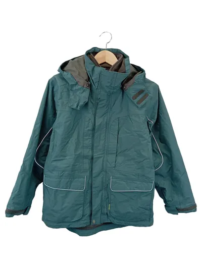 MERU Kinder Outdoorjacke Gr. 164 Grün Praktisch mit Kapuze