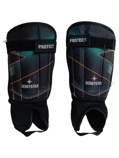 DERBYSTAR Fussball Schienbeinschoner Herren Gr. 44/XS Schwarz Protect