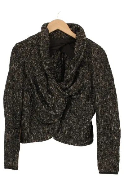 TONI GARD Leichter Mantel Damen Einheitsgröße Schwarz Elegant Meliert