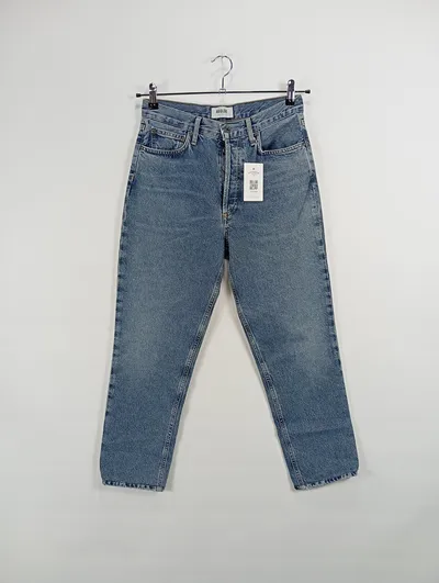 AGOLDE Jeans Regular Fit Damen Hose Blau Baumwolle W26 L26
