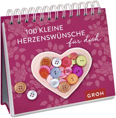 GROH Geschenkbuch 100 kleine Herzenswünsche für dich Aufsteller Spiralbindung