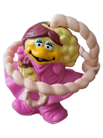 McDonald's McRODEO Ente Actionfigur Pink 6cm Kinder Spielzeug