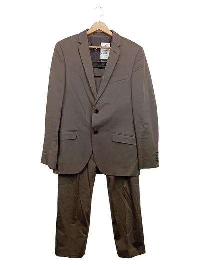 S.OLIVER SELECTION Herren Anzug Gr. 46/S Grau Business Elegant Baumwolle