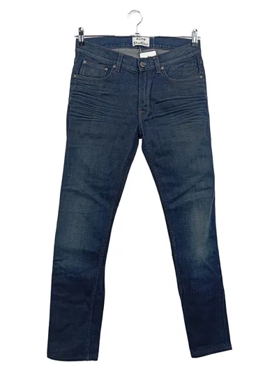 ACNE STUDIOS Damen Jeans Regular Fit ACE OREO W30/L32 Blau Baumwolle
