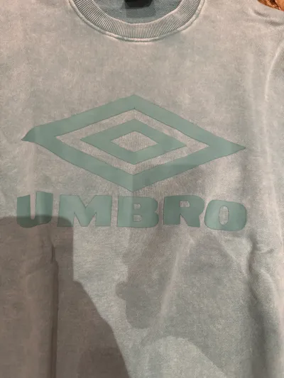 Umbro Sweatshirt Herren Pullover Logo-Print Türkis Gr. M