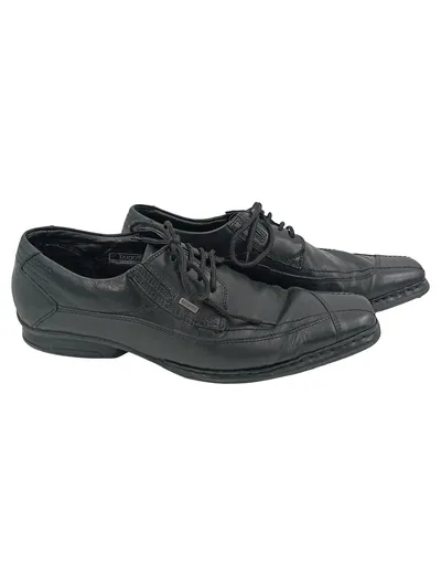 BUGATTI Herren Schnürschuhe 41 Schwarz Business Klassisch Elegant