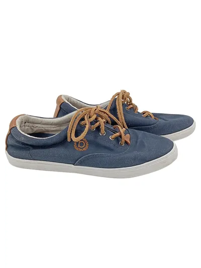 BUGATTI Damen Schnürschuhe Gr. 38 Blau Canvas Casual Vintage