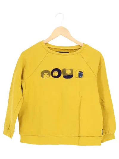 TRANQUILLO Kinder Sweatshirt Gelb Gr. 128 Grafisch Casual Baumwolle