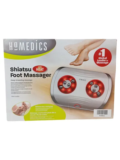 HOMEDICS Shiatsu Fußmassagegerät FMS2EU mit Wärme Grau Tiefenmassage