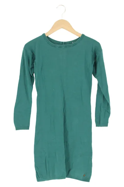 ARMEDANGELS Freizeitkleid Damen Gr. 34/XS Grün Uni Baumwolle Minikleid