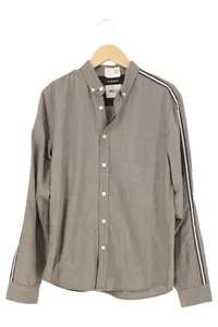 DEELUXE74 Freizeithemd Herren 50/L Grau Kariert Casual Langarm 1